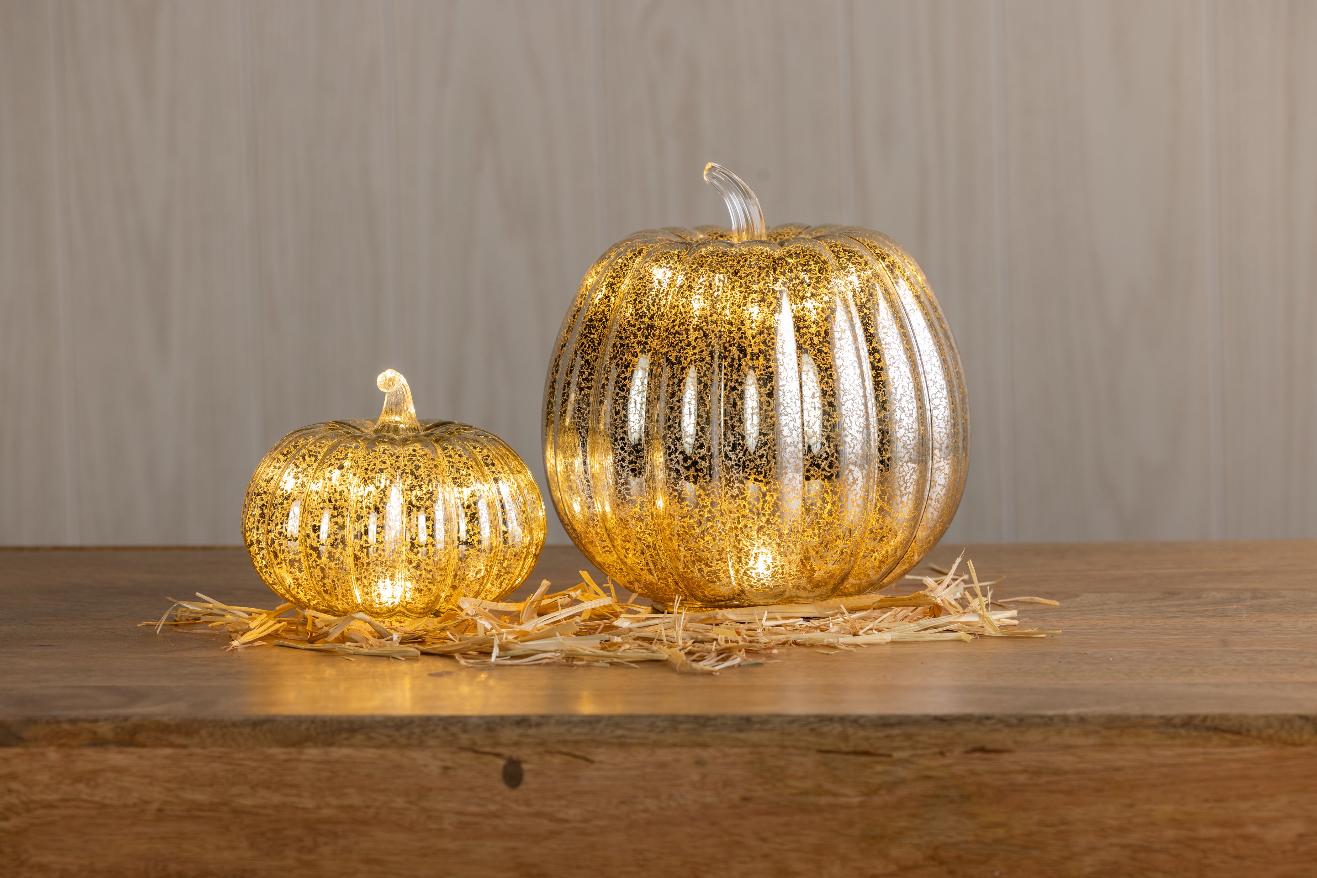 Transpac Mercury Glass Pumpkin